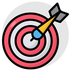 Wall Mural - Board with archery arrow showcasing hitting game
