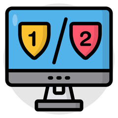 Wall Mural - Modern design icon of security game 