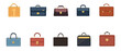 © Muhammad - Collection of business briefcases vector illustration for office work use