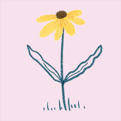 Wall Mural - a many  beautiful flowers design art doodle 