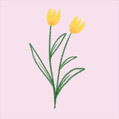 Wall Mural - a many  beautiful flowers design art doodle 