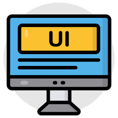 Wall Mural - premium download icon of user interface