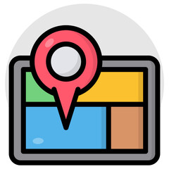 Wall Mural - creative design icon of location