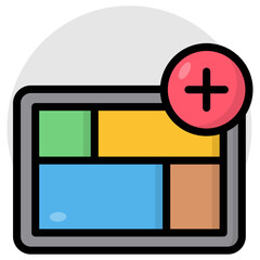 Trendy design icon of page layout 