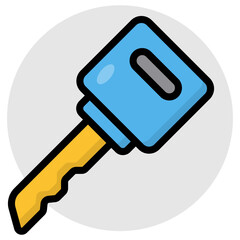 Wall Mural - Premium download icon of key 