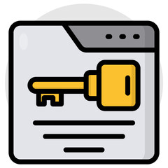 Wall Mural - Modern design icon of web security