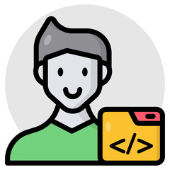 Wall Mural - Unique design icon of web coding