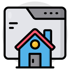Wall Mural - Trendy design icon of homepage 