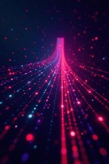 streaking data lines, glowing nodes, fast web dev, interface, speed