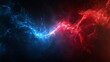 © Mitchell - Abstract red and blue energy clash background wallpaper power explosion fire ice effect design space art