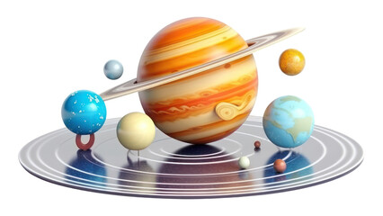 Wall Mural - png planet universe cartoon sphere.
