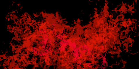 Wall Mural - Scarlet red grunge wall textured vintage surface live dark black red light effect background design flame texture on a dark background. Fire & brimstone Abstract saturated red grunge reflection design