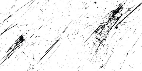 Leinwandbilder - Vector black scratches texture dirty grainy and scratches transparent white background. Abstract black scratches grunge texture.