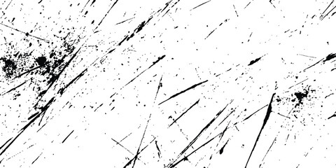 Leinwandbilder - Vector black scratches texture dirty grainy and scratches transparent white background. Abstract black scratches grunge texture.