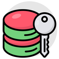 Wall Mural - An icon design of database access 