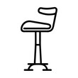 © RACHAD - bar stool outline on transparent background