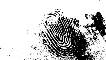 Wall Mural - vector black fingerprint grunge. abstract fingerprint design with a grunge texture, vector white and