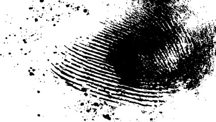 Wall Mural - vector black fingerprint grunge. abstract fingerprint design with a grunge texture, vector white and