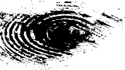 Wall Mural - vector black fingerprint grunge. abstract fingerprint design with a grunge texture, vector white and