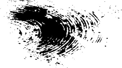 Wall Mural - abstract fingerprint design with a grunge texture, vector white and black fingerprint texture. black