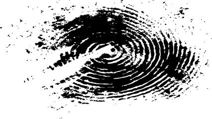 Wall Mural - abstract fingerprint design with a grunge texture, vector white and black fingerprint texture. black