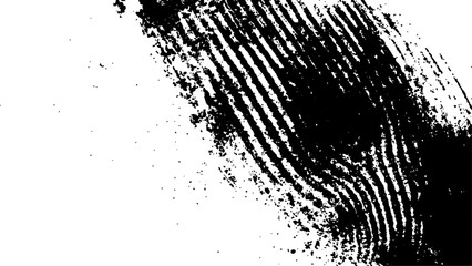 Wall Mural - abstract fingerprint design with a grunge texture, vector white and black fingerprint texture. black