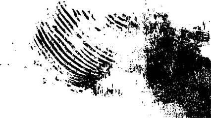 Wall Mural - abstract fingerprint design with a grunge texture, vector white and black fingerprint texture. black