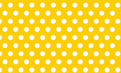 Poster - abstract white dot pattern on yellow.