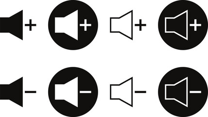 Poster - sound control Icons vector illustration.