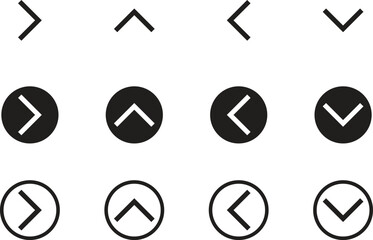 Poster - direction arrow symbol. up down right left pointer symbol vector illustration.