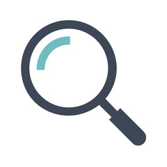 Poster - Magnifying Glass Icon Representing Search and Zoom Functionality