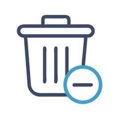 Aufkleber - Trash Can Icon Representing Delete and Remove Action