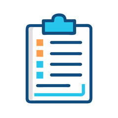 Poster - Clipboard Icon Representing Task Management and Organization