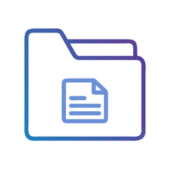 Leinwandbilder - Folder Icon Representing File Storage and Document Organization
