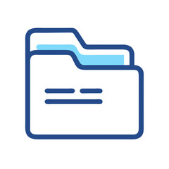 Leinwandbilder - Folder Icon Representing File Storage and Document Organization
