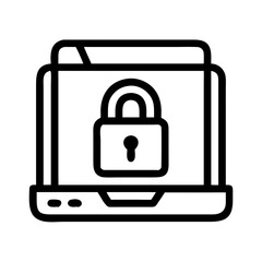Aufkleber - Padlock Icon Representing Security and Data Protection