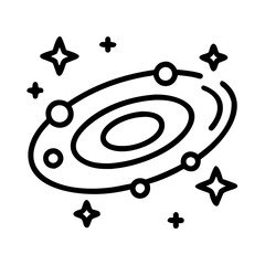 Wall Mural - galaxy vector illustration, space exploration icon, astronomy graphic, cosmos design element, stars
