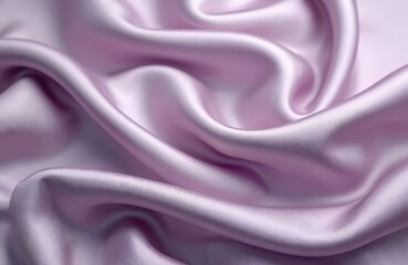 Aufkleber - Smooth lilac silk background with soft folds. Elegant shiny satin texture waves, abstract pattern, fashionable design, clothes material. Romantic colors, stylish surface for design, fabric for sewing.