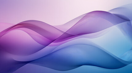 Wall Mural - abstract flowing waves in shades of purple and blue create a calming and dynamic background.