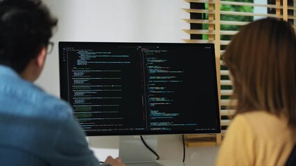 innovative team of talented developers collaborates on coding projects, leveraging their expertise t