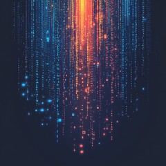 abstract digital data flow