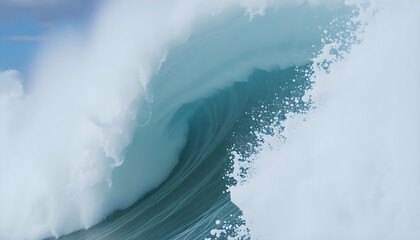 Wall Mural - man riding a wave on top of a surfboard