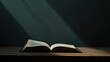 © Gao - Open Book and Hardback Books on Wooden Table: The Ideal Education - themed Backdrop for Back - to - School Projects with Ample Copy Space