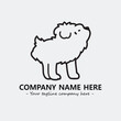 © Modavi - Dog illustration black and white for logo company vector image