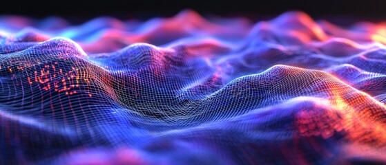 Wall Mural - visualization of dynamic technology in motion