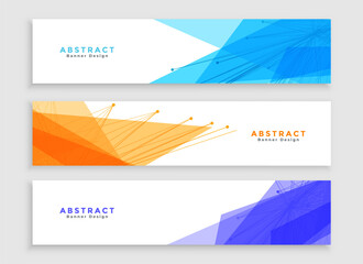 Wall Mural - collection of web business banner template for corporate website backdrop