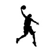 © elisa - Basketball Player Silhouette Jump Shot Dunk – Vector Sports Illustration