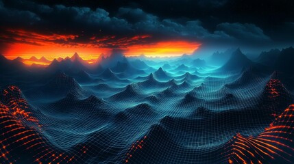 Wall Mural - immerse yourself in the unique textures and patterns of abstract terrains.