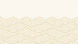 © creadib - Seamless pattern design, Water wave in traditional oriental Japanese style. Modern elegant oriental illustration for cover, banner, website, decor, border.