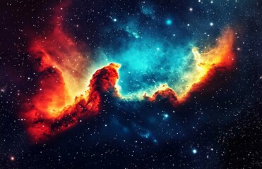 Wall Mural - nebulas serve as birthplaces for stars in the universe.